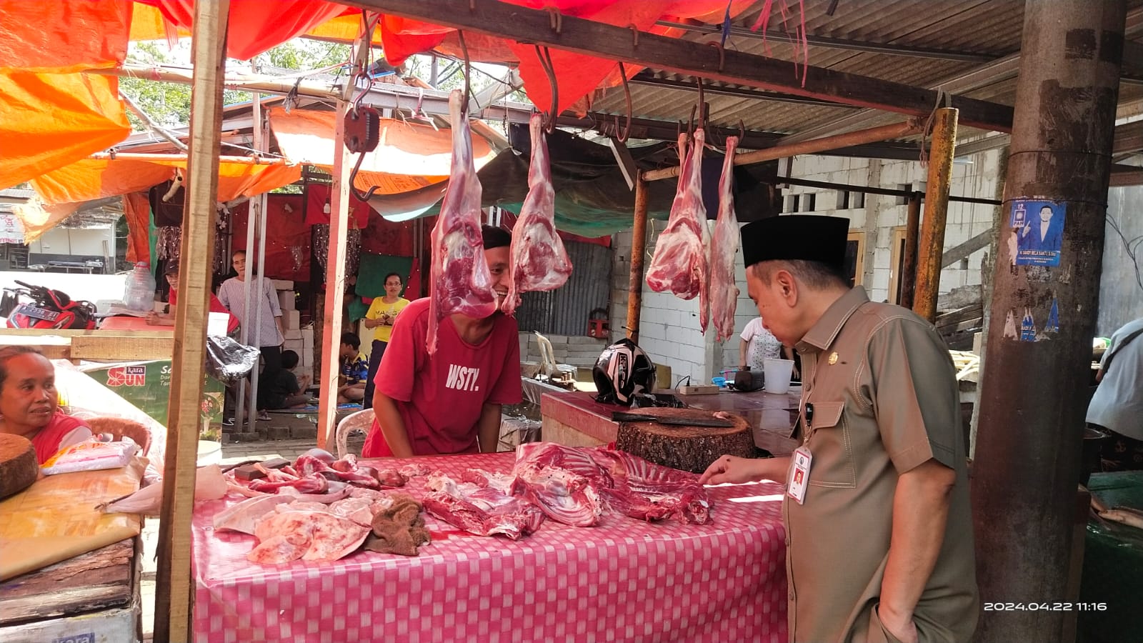 Hasil Rakor inflasi, Pj Wali Kota Serang Yedi Rahmat monitoring harga di pasar lama