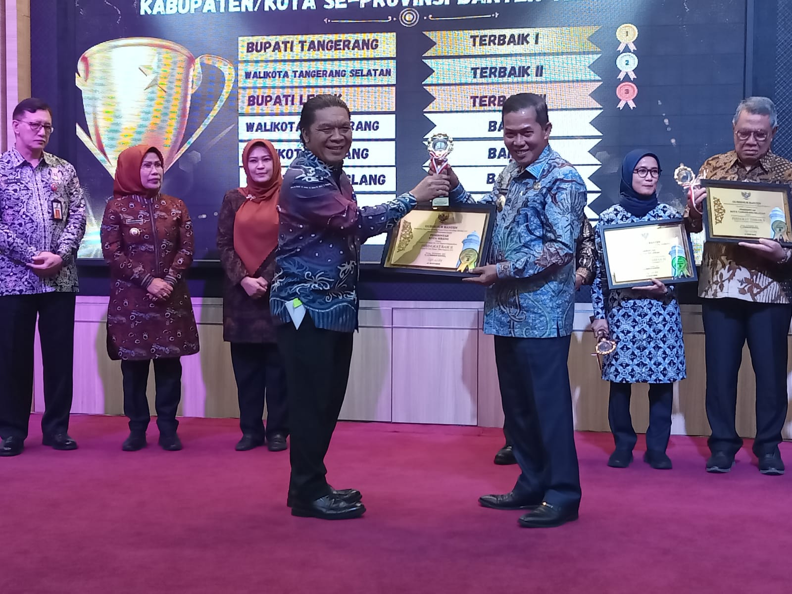 Pemerintah Kota Serang Raih Penghargaan Pengelolaan Keuangan Daerah Dalam Kategori BAIK II 