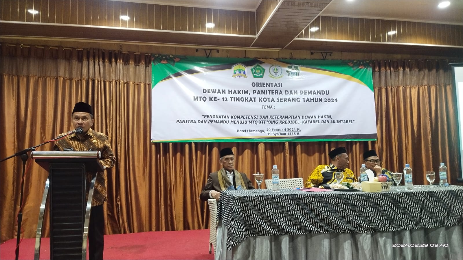 Pj wali kota Serang berharap, seluruh peserta terbaik di pondok pesantren untuk ikut serta dalam pergelaran Musabaqoh Tilawatil Quran ke XII tingkat Kota Serang