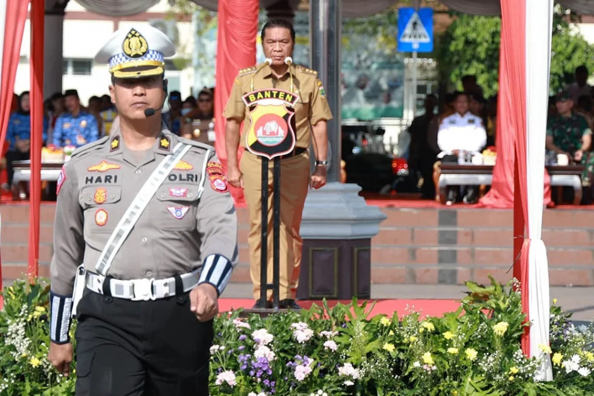 Pj Gubernur Banten Al Muktabar Pimpin Apel Gelar Pasukan dan Peralatan SAR
