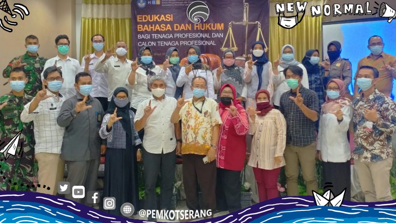 Halimi Berharap Dapat Bekerja Sama Dalam Urusan Bahasa Dan Hukum di Lingkungan Provinsi Banten.   