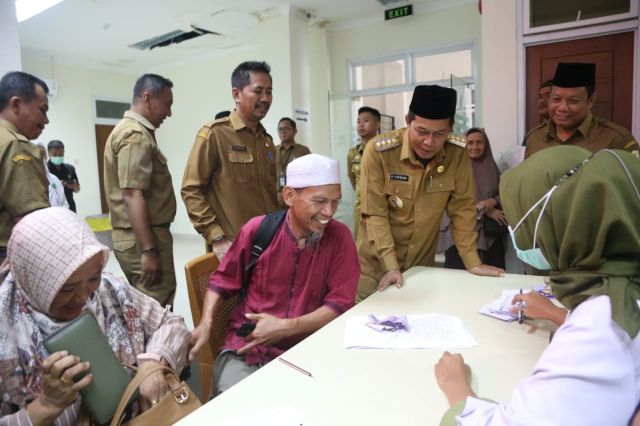 Persiapan keberangkatan Jamaah Haji, Walikota Serang lakukan Monitoring Kesehatan Calon Jamaah Haji Kota Serang