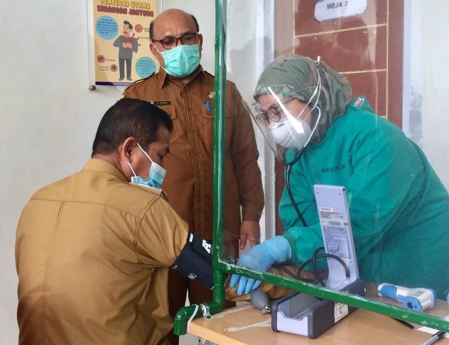 Walikota Serang Baru Saja Melakukan Suntik Vaksin di RSUD Kota Serang. 