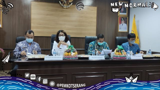 Rapat Pendaftaran Tanah Sistematis Lengkap PTSL dari unsur Pemerintah Kota Serang. 
