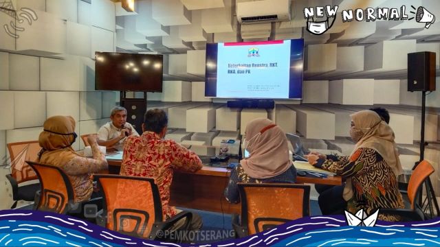 Pembahasan LKJIP & RKA 2022 Diskominfo Kota Serang dengan Inspektorat Kota Serang.