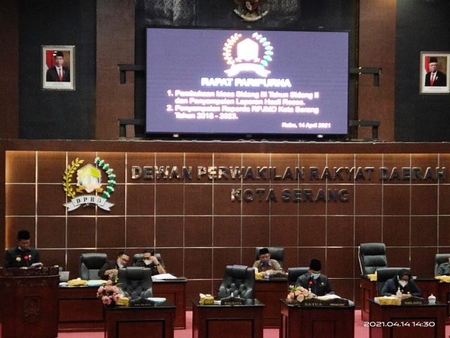 Penyampaian Raperda Perubahan tentang RPJMD Kota Serang tahun 2018-2023