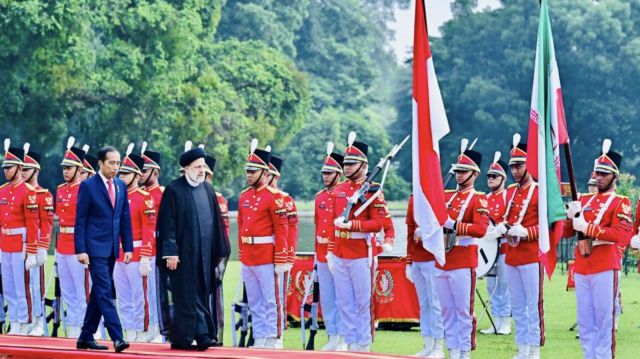 Presiden Joko Widodo Sambut Kunjungan Kenegaraan Presiden Iran di Istana Bogor