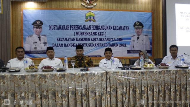 Wakil Walikota Serang hadiri Musyawarah Rencana Pembangunan Musrenbang tingkat Kecamatan Kasemen