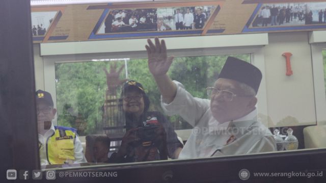 Kunjungan Kerja Wakil Presiden RI KH. Maruf Amin ke Stasiun Serang