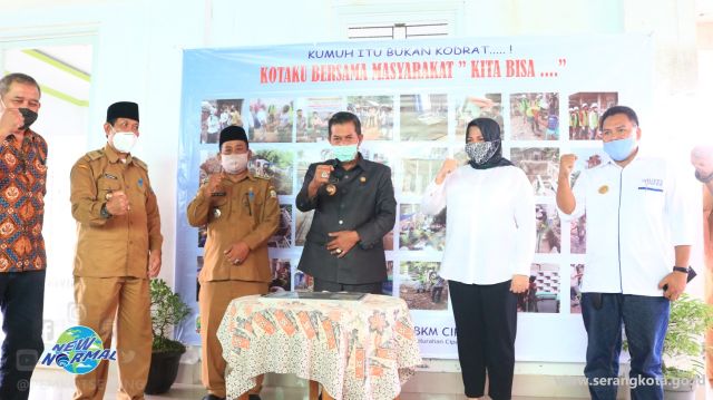 Wali Kota Serang Meninjau Lokasi Kegiatan Penataan Lingkungan Kumuh, Sanitasi Warga MCK dan SAB di Kota Serang