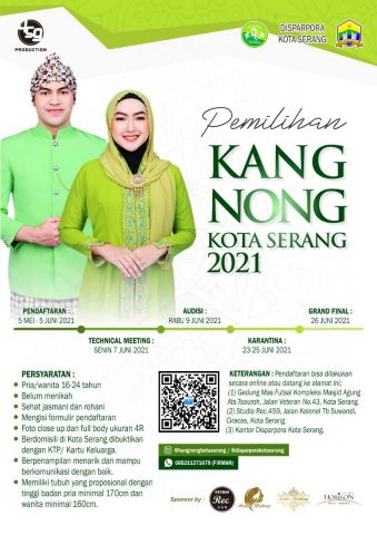Pendaftaran Kang Nong Kota Serang 2021.
