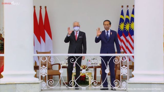 Upacara penyambutan Perdana Menteri Malaysia
