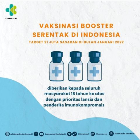 Program Vaksinasi Booster Serentak di Indonesia.