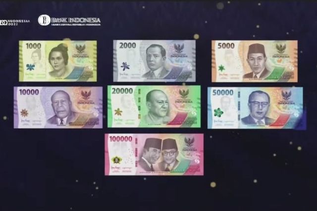 Bank Indonesia Resmi Luncurkan 7 Pecahan Uang Baru