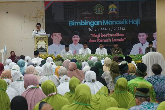 Siap berangkatkan Haji asal Kota Serang, Kemenag Kota Serang gelar Manasik Haji.