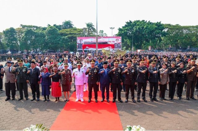 Pj. Walikota Serang Hadiri Upacara HUT Ke-78 Bhayangkara