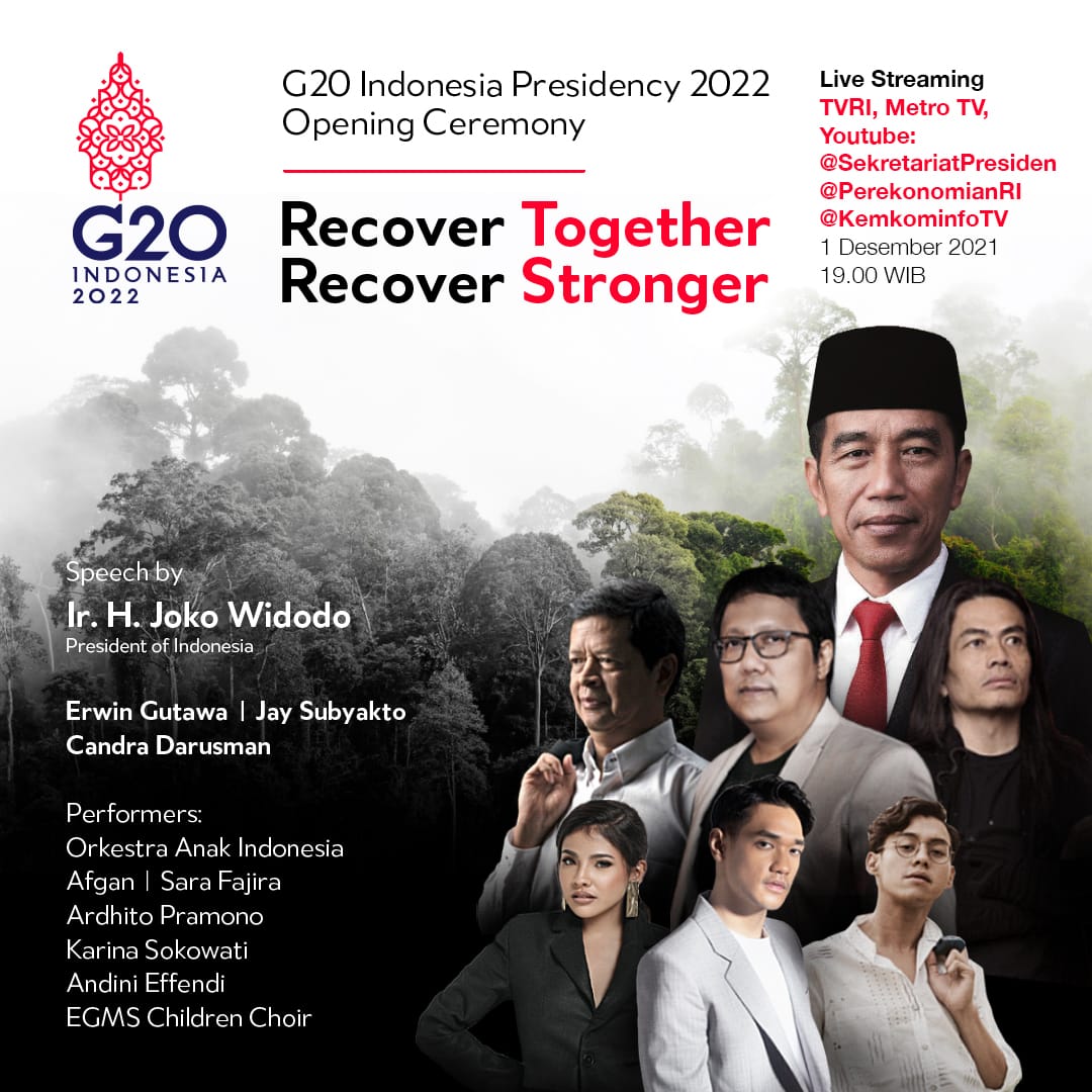 Jangan Terlewat Malam Ini Upacara Pembukaan G20 Indonesia
