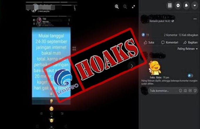 DISINFORMASI Gangguan Jaringan Massal, Internet Indonesia Ternyata Di-hack
