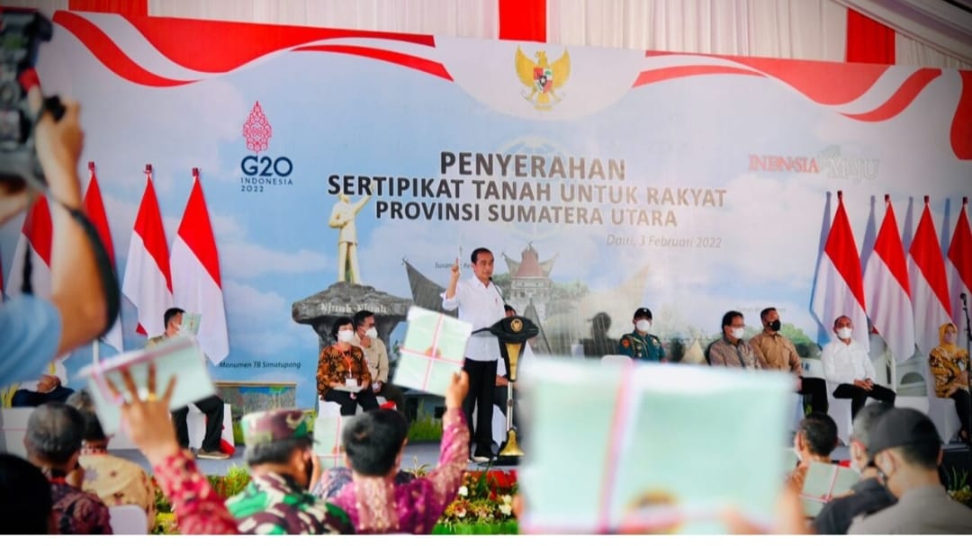 Presiden Jokowi Kembali Tegaskan Pentingnya Sertifikat Tanah bagi Masyarakat