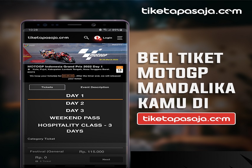 Tiket MotoGP 2022 Mandalika Terjual Habis di Tiketapasaja.com   