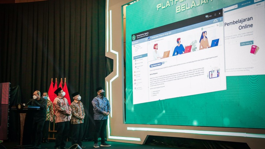 Digitalisasi Madrasah, Menag dan Menkominfo Luncurkan Platform Mandiri Belajar
