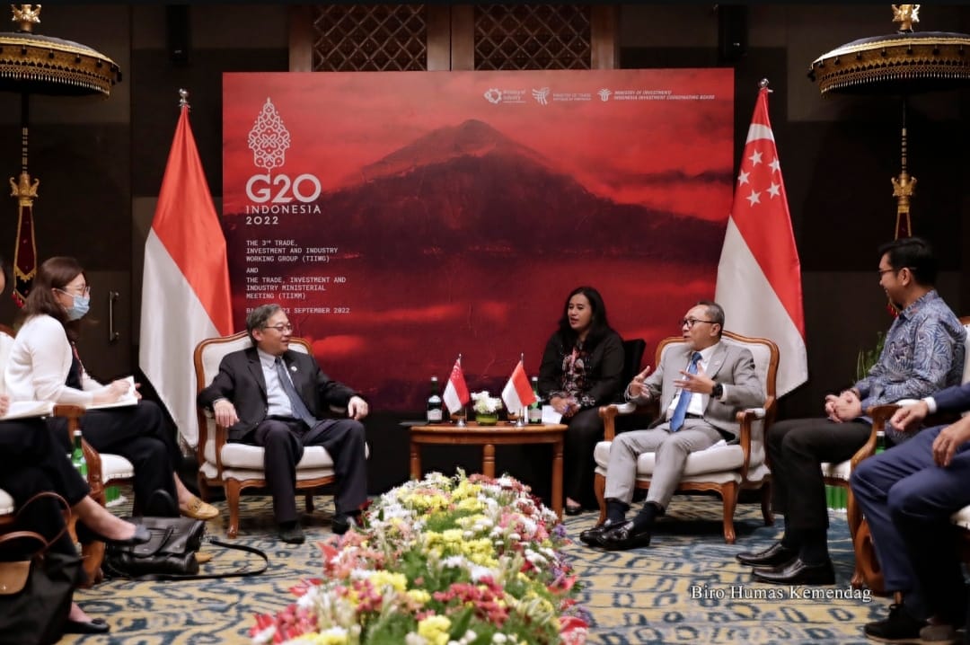 Pertemuan Bilateral Indonesia-Singapura, Mendag Zulkifli Hasan Eksplorasi Sektor Ekonomi Hijau.
