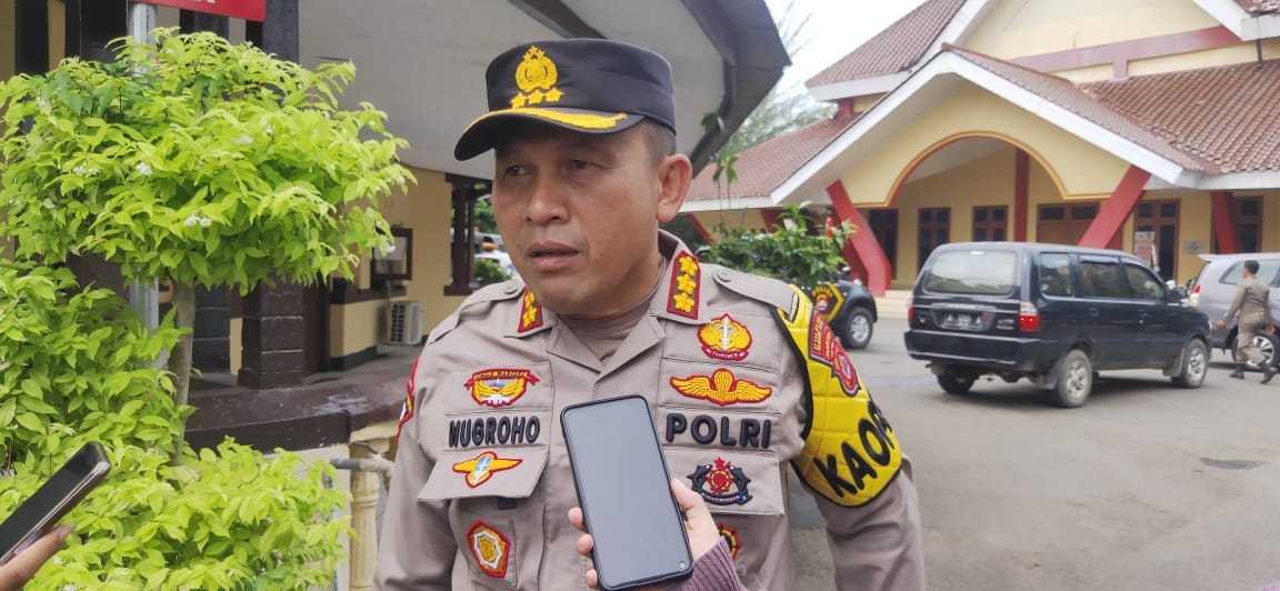 Kombes Pol Nugroho Kapolresta Serang Kota saat wawancara