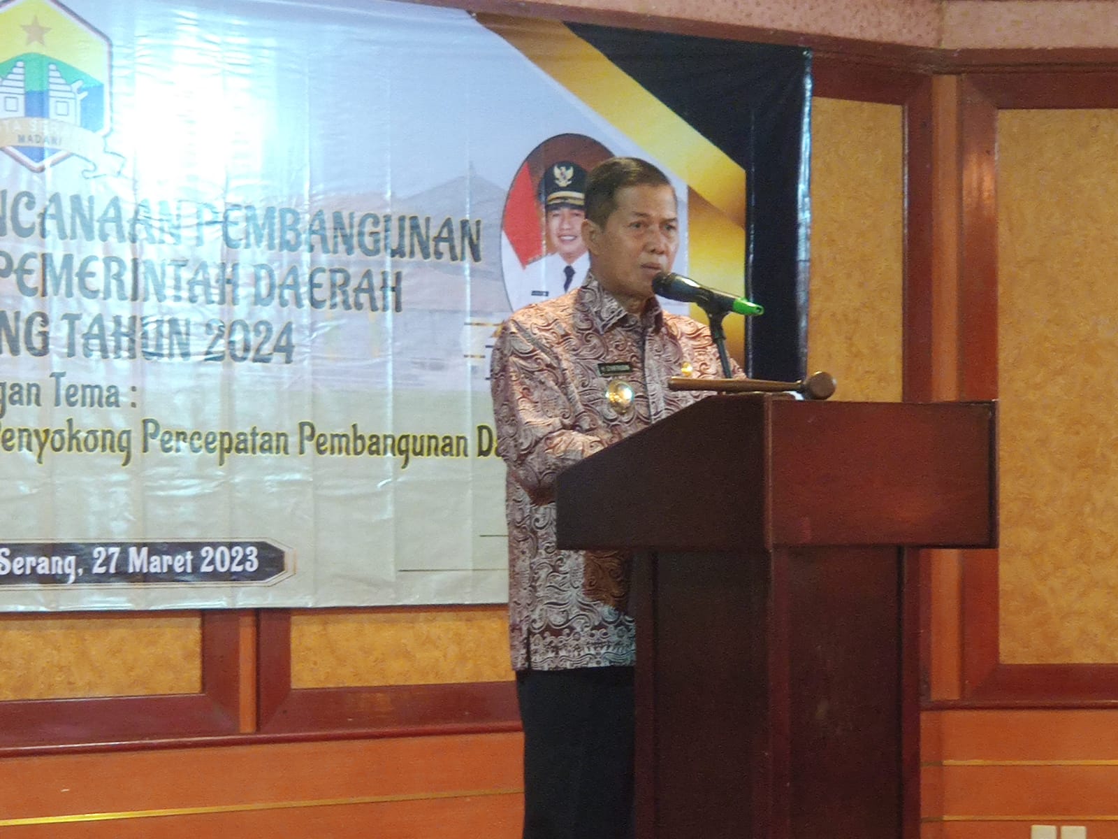 Musrenbang RKPD 2024, Wali Kota Serang harap hasil yang bermanfaat untuk masyarakat.