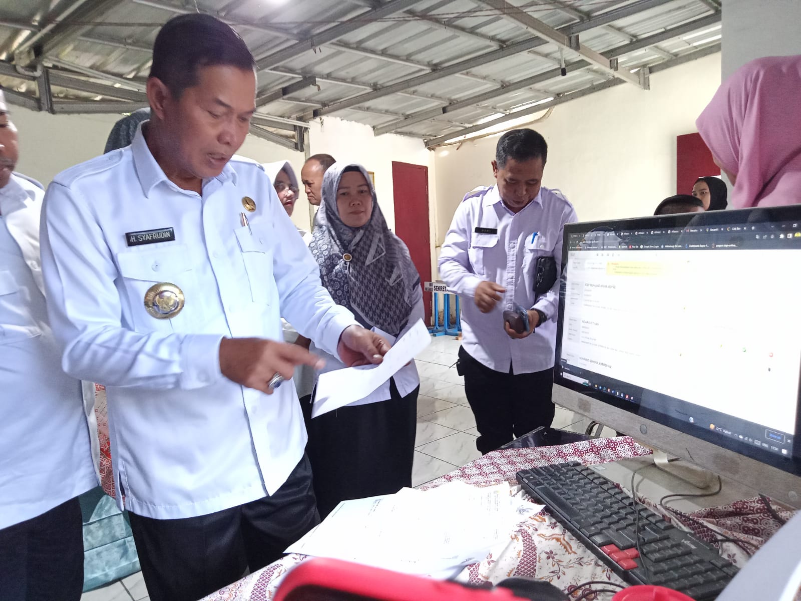 Wali Kota Serang Monitoring PPDB Online