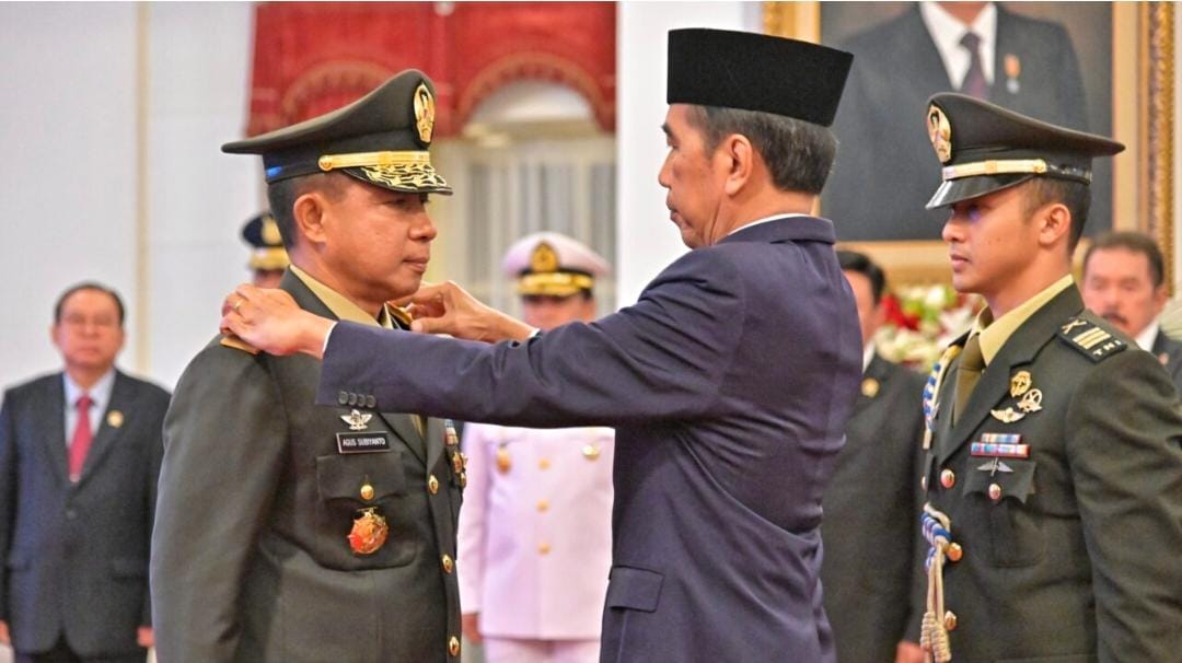 Presiden Jokowi Lantik Agus Subiyanto sebagai Panglima TNI.